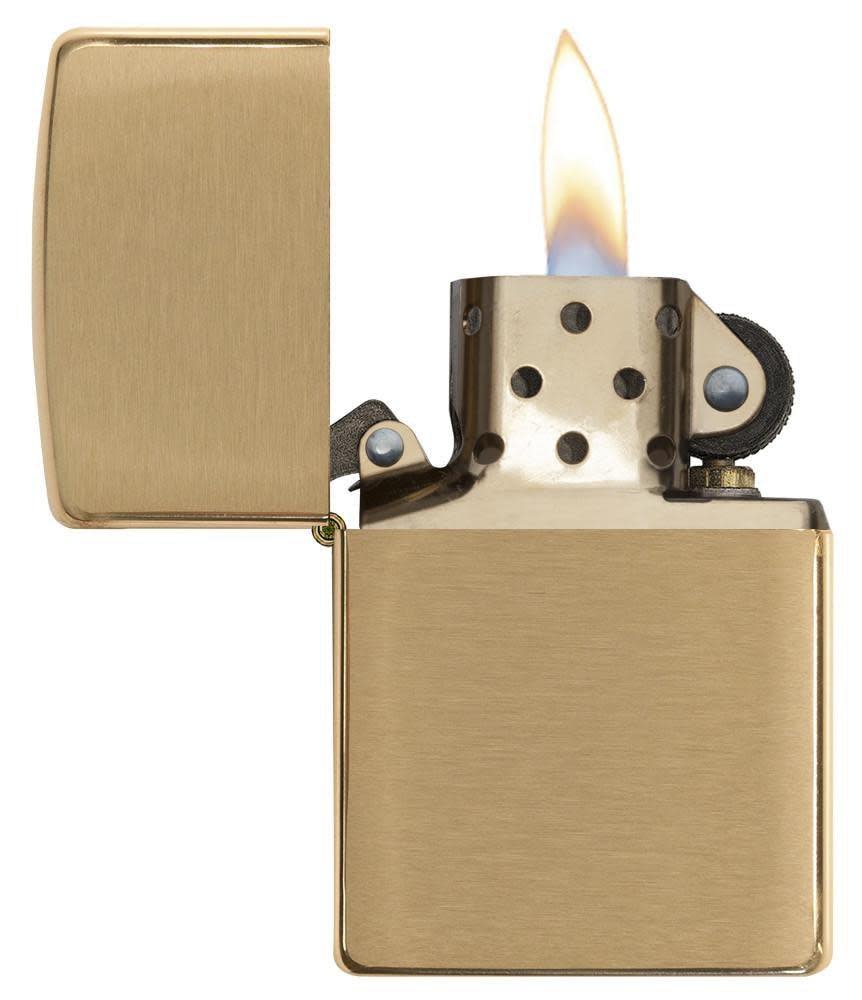 Zippo Lighter - Armor Brushed Brass $29.95