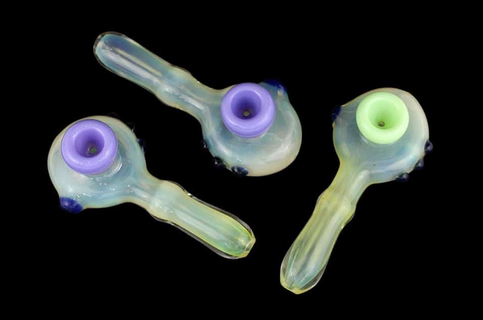 3ct 4" Fresnel Fuming Marble Peace Pipe