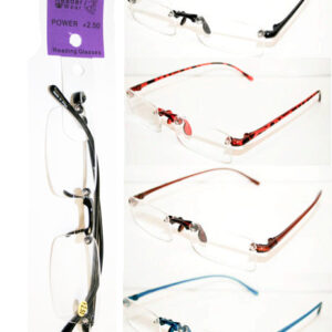 12ct Rimless Plastic Readers MPR1