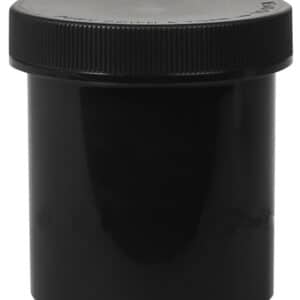 20ct Black Plastic 16oz Jar with Child Proof Cap