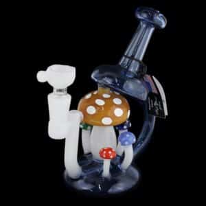 7" Mushroom Sprout Recycler Water Pipe