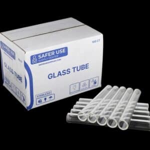 Safer Use Supply Sterile Clear Tubes - 100pk 4" - Thick