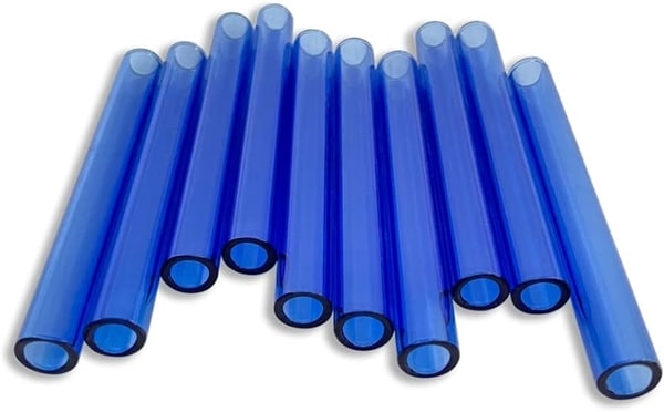 100ct 4" Color Glass Tube Love Rose