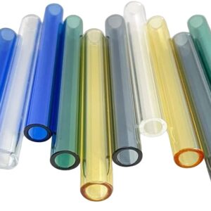 100ct 4" Color Glass Tube Love Rose