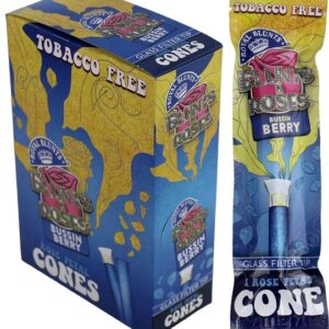 Royal Blunts N Roses – Cones with Glass Tips - Bussin Berry