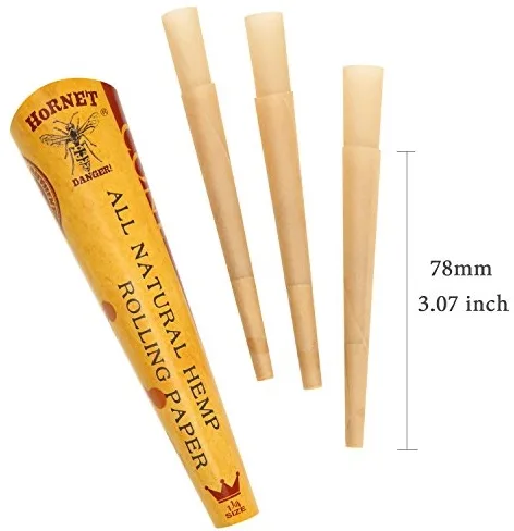 Hornet 78mm Hemp Cones - 1 1/4 24x6pk