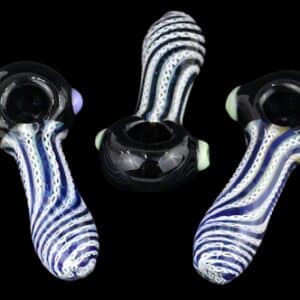 3ct 4" Heavy Latti Swirl Art Hand Pipe Assortment