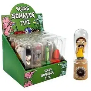 Glass Smoking Pipe Character Assortment 12pk