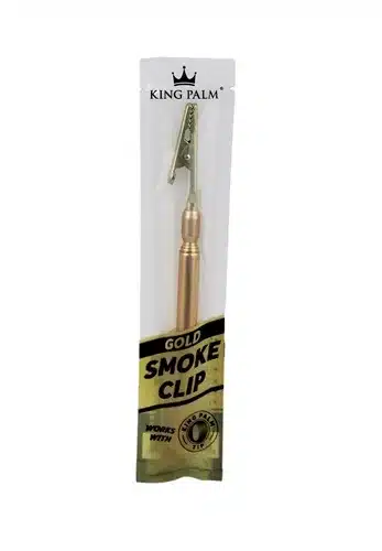 4ct King Palm Telescoping Smoke Clips - Gold