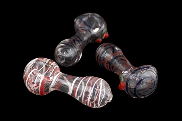 10ct 3.5" Spiral Art Spoon Hand Pipe Assortment