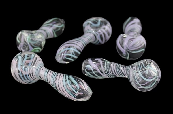 10ct 3" Swirl Spoon Hand Pipe Assortment
