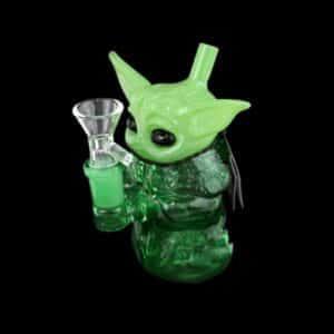 5" Baby Yoda Grogu Glass Water Pipe