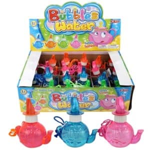 Bubbles Water Tea Pot Bubbles with Whistle 24pk