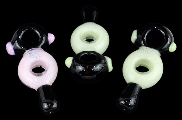 3ct 5" Thick Frit Donut Hand Pipe
