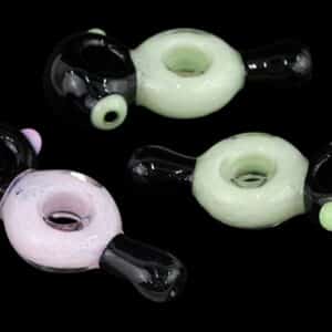 3ct 5" Thick Frit Donut Hand Pipe