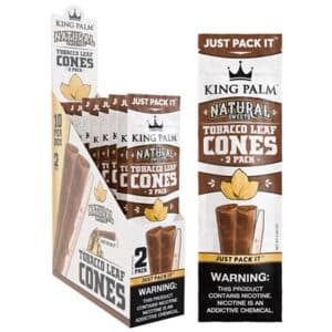 King Palm Tobacco Leaf Cones – Natural Sweets