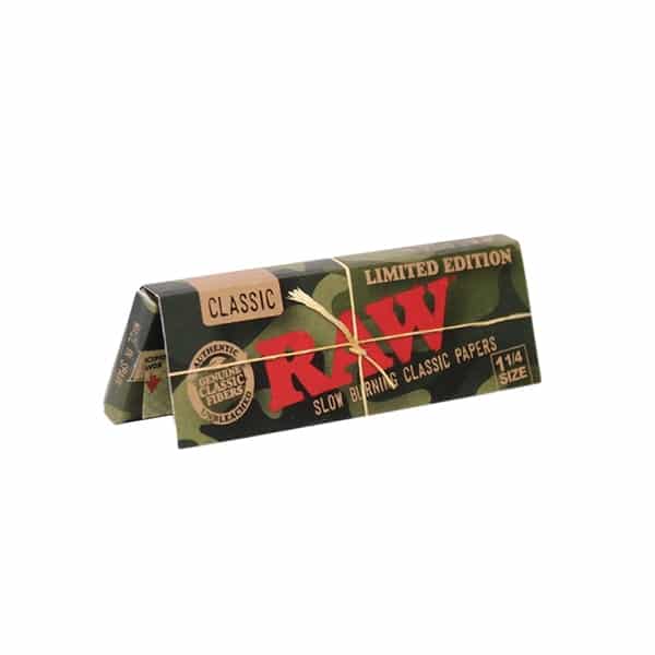 Raw Classic 1 1/4 Rolling Papers - Limited Camo Edition