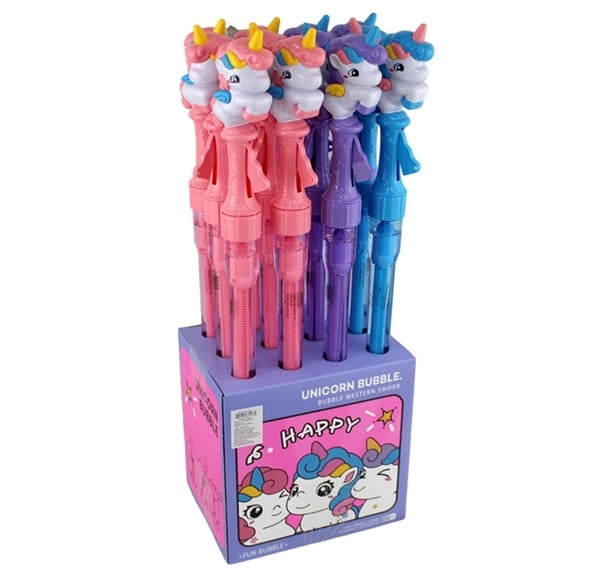 Unicorn Bubble Sword 12pk