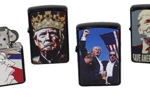 6ct Trump Flint Lighter Assortment