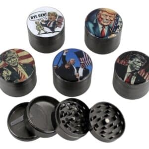 5ct Trump Gun Metal Zinc Grinders – 40mm