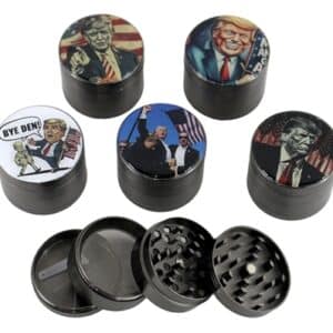 5ct Trump Gun Metal Zinc Grinders - 50mm