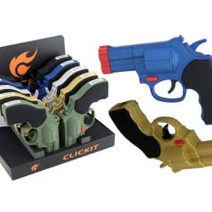 Click It Revolver Gun Torch Lighter 10pk