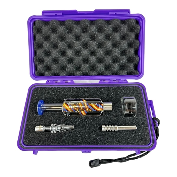 Metrix Glycerin Filled Quartz Glass Nectar Collector with Case