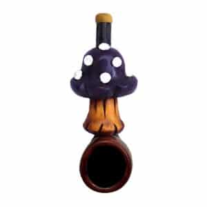 Pichincha Hand Crafted Small Hand Pipe - Purple Shroom