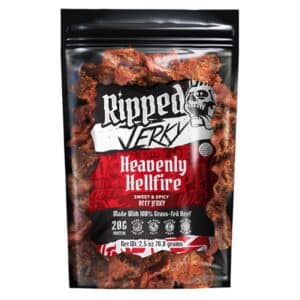 Ripped Jerky - Heavenly Hellfire - Sweet and Spicy 2.5oz Beef Jerky