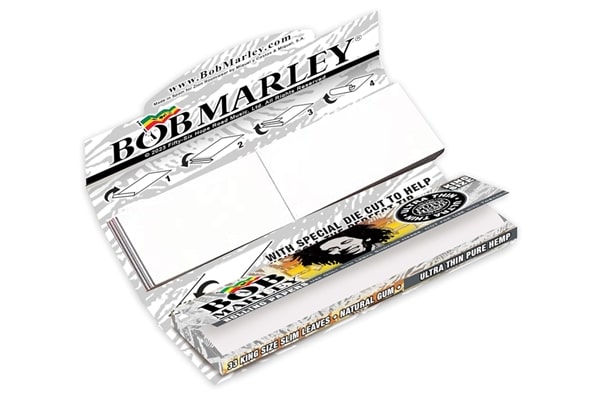Bob Marley Ultra Thin Hemp Rolling Papers – King Size with Tips