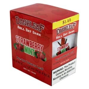 Dankleaf Pre-Cut Tobacco Leaf - Strawberry Mint 40pk