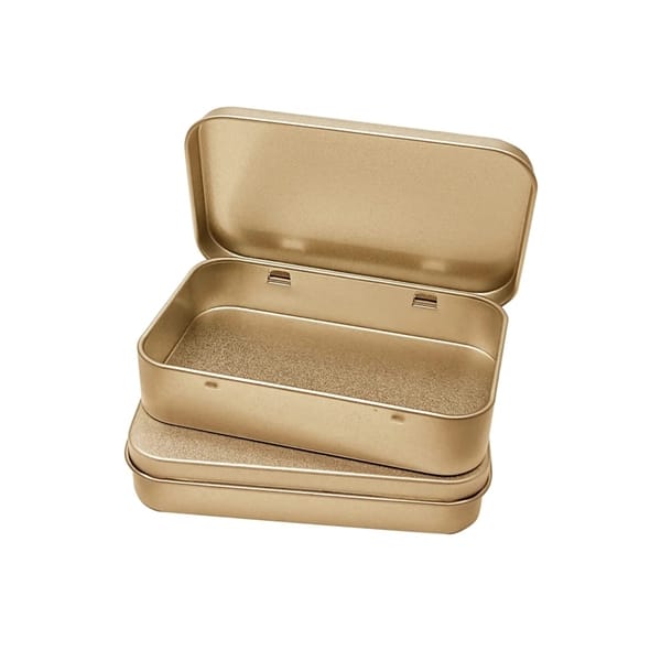 10ct Golden Tin Bug Box Container