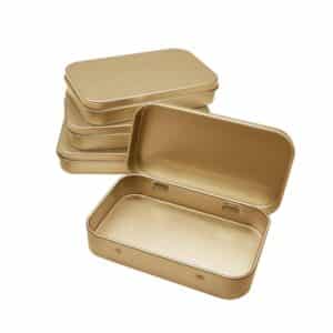 10ct Golden Tin Bug Box Container