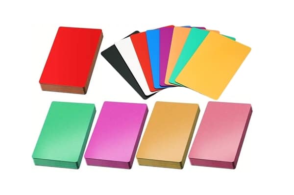 100ct Aluminum Metal Business Card Blanks