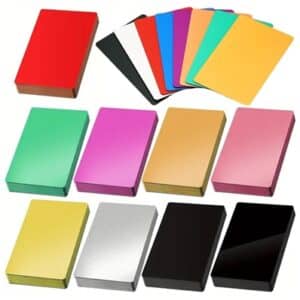 1000ct Aluminum Metal Business Card Blanks Assortment