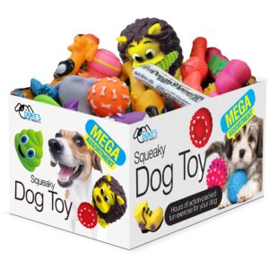 Mega Dog Squeaker Toy Assortment w/ Display 30pk