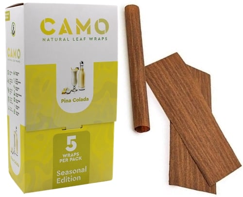 Afghan Hemp Camo Self-Rolling Natural Leaf Wraps – Pina Colada