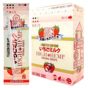 High Hemp Organic Wraps – Strawberry Milk