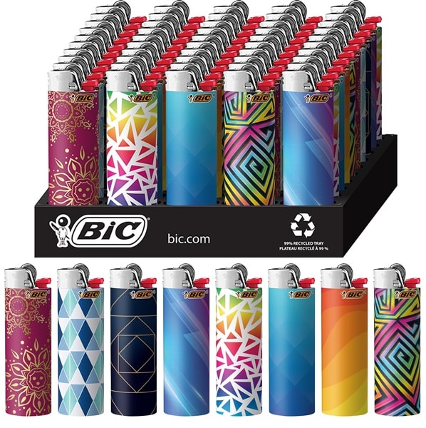 Bic Lighters 50pk – Geometric Assortment
