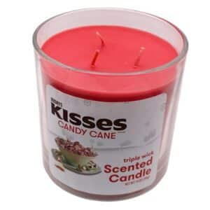 Scented Candle 14oz – Hershey’s Kisses Candy Cane