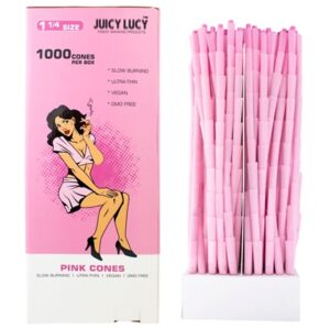 Juicy Lucy Bulk – 1 1/4 Size – Pink Cones 1000pk