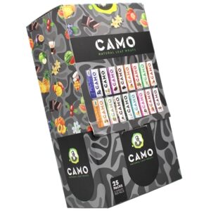 Afghan Hemp Camo Self-Rolling Natural Leaf Wraps – Box Set Mixed Flavors