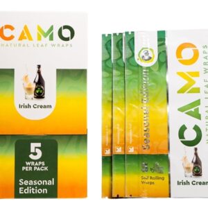 Afghan Hemp Camo Self-Rolling Natural Leaf Wraps – Irish Cream