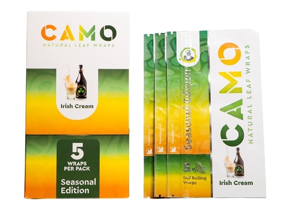 Afghan Hemp Camo Self-Rolling Natural Leaf Wraps – Irish Cream