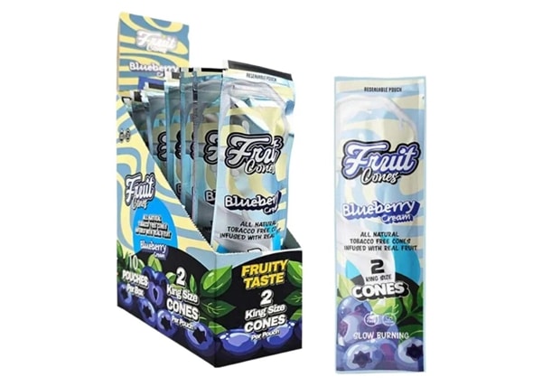 Leaf Palm Fruit Cones 10pk – Blueberry Cream