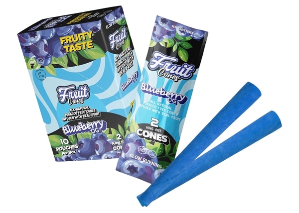 Leaf Palm Fruit Cones 10pk – Blueberry OG