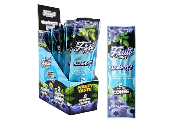 Leaf Palm Fruit Cones 10pk – Blueberry OG
