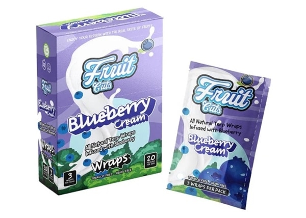 Leaf Palm Fruit Cuts Wraps 20pk – Blueberry Cream