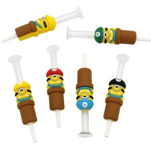 6ct 5" Super Minion Bros Silicone Nectar Collector