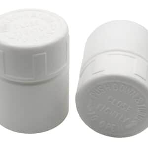 100ct Small Plastic White Pill Bottle 30cc